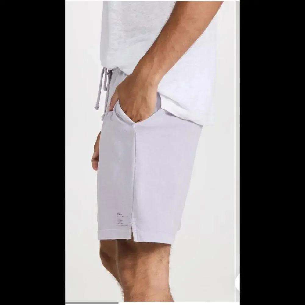 NWT Onia Men's Garment Dye French Terry Pull-On Shorts Size XL Lilac